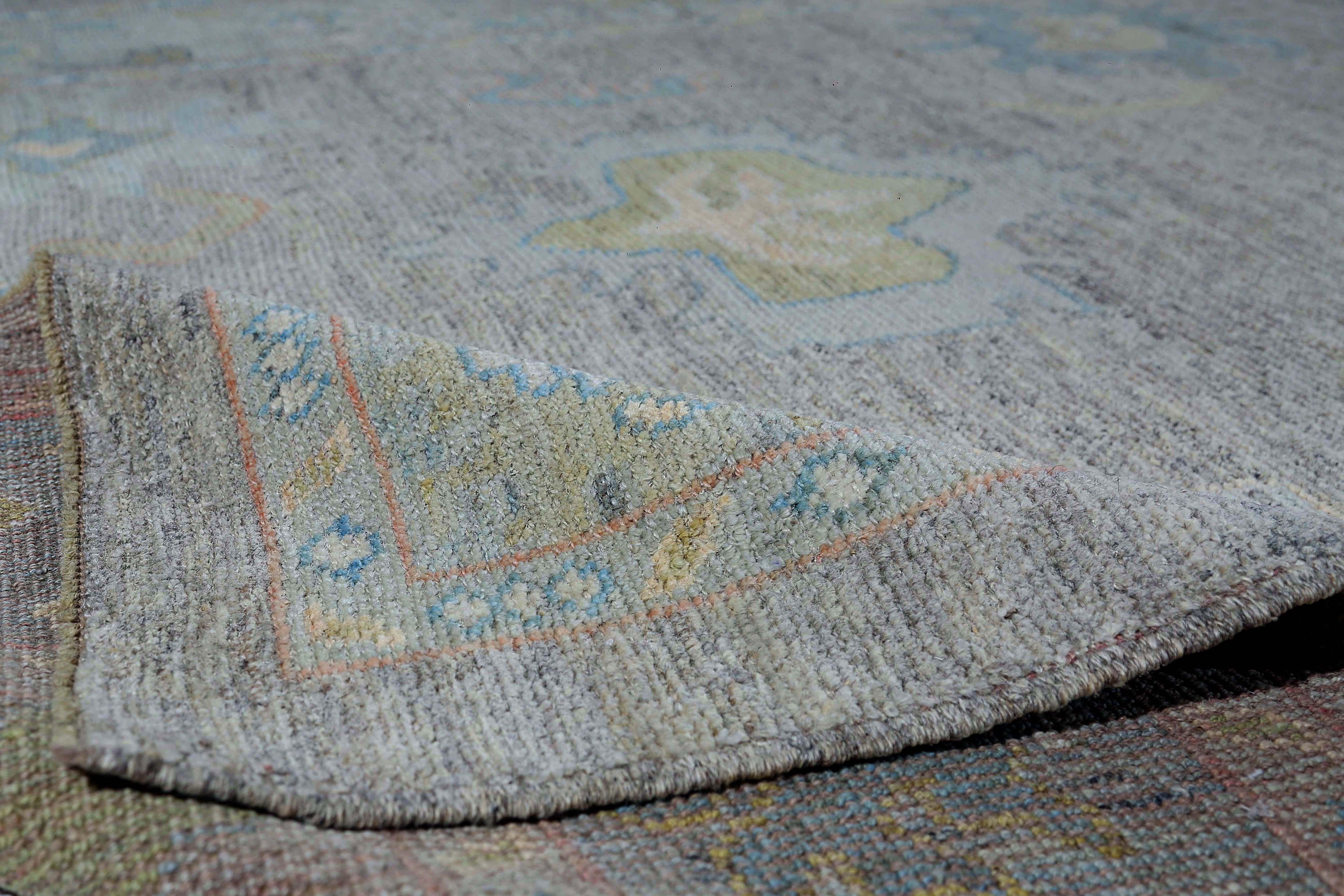 Tappeti Afghanistan Oushak Circa 1990 - Lana Taupe Design - 95481 In condizioni ottime in vendita a Dallas, TX