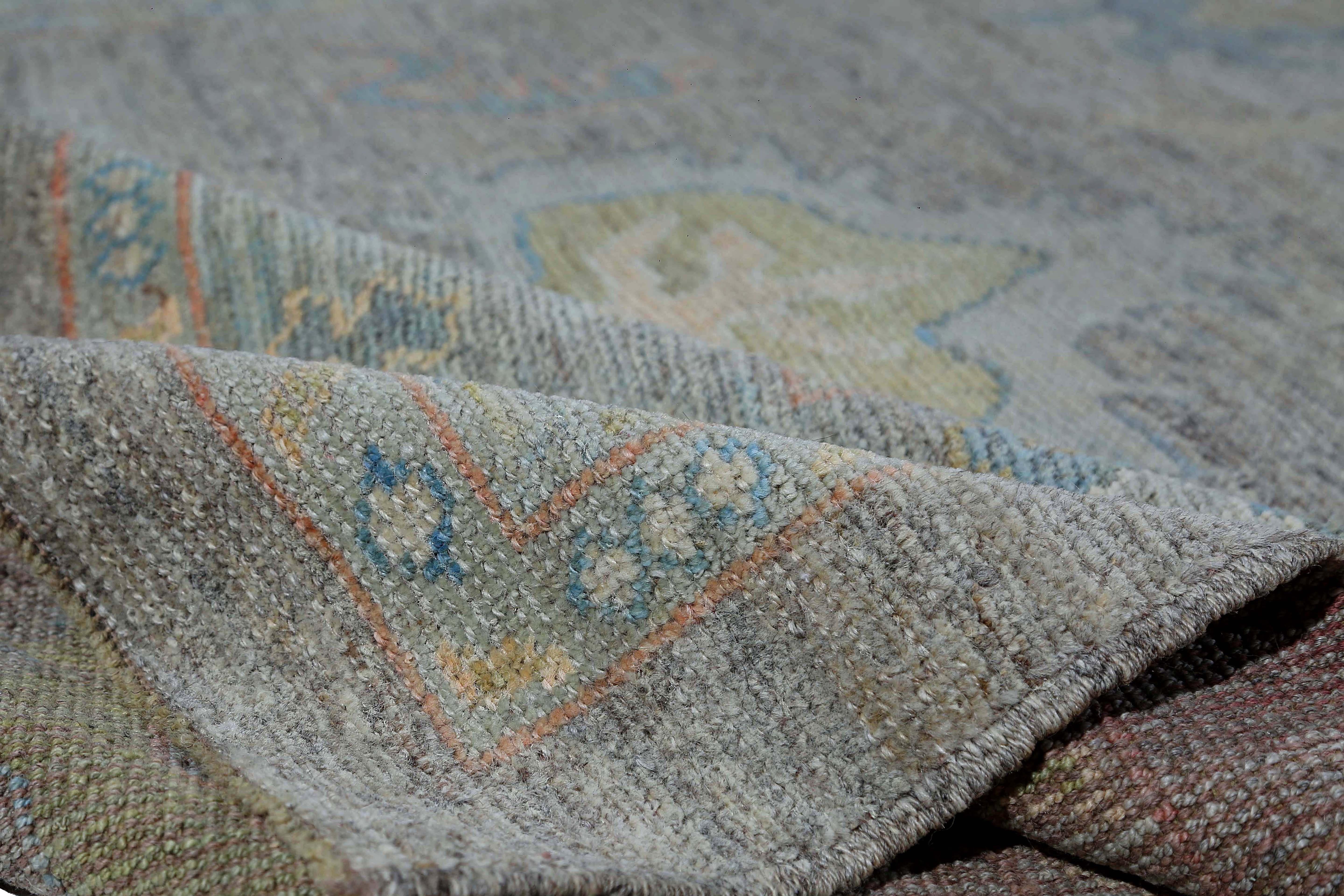 XX secolo Tappeti Afghanistan Oushak Circa 1990 - Lana Taupe Design - 95481 in vendita