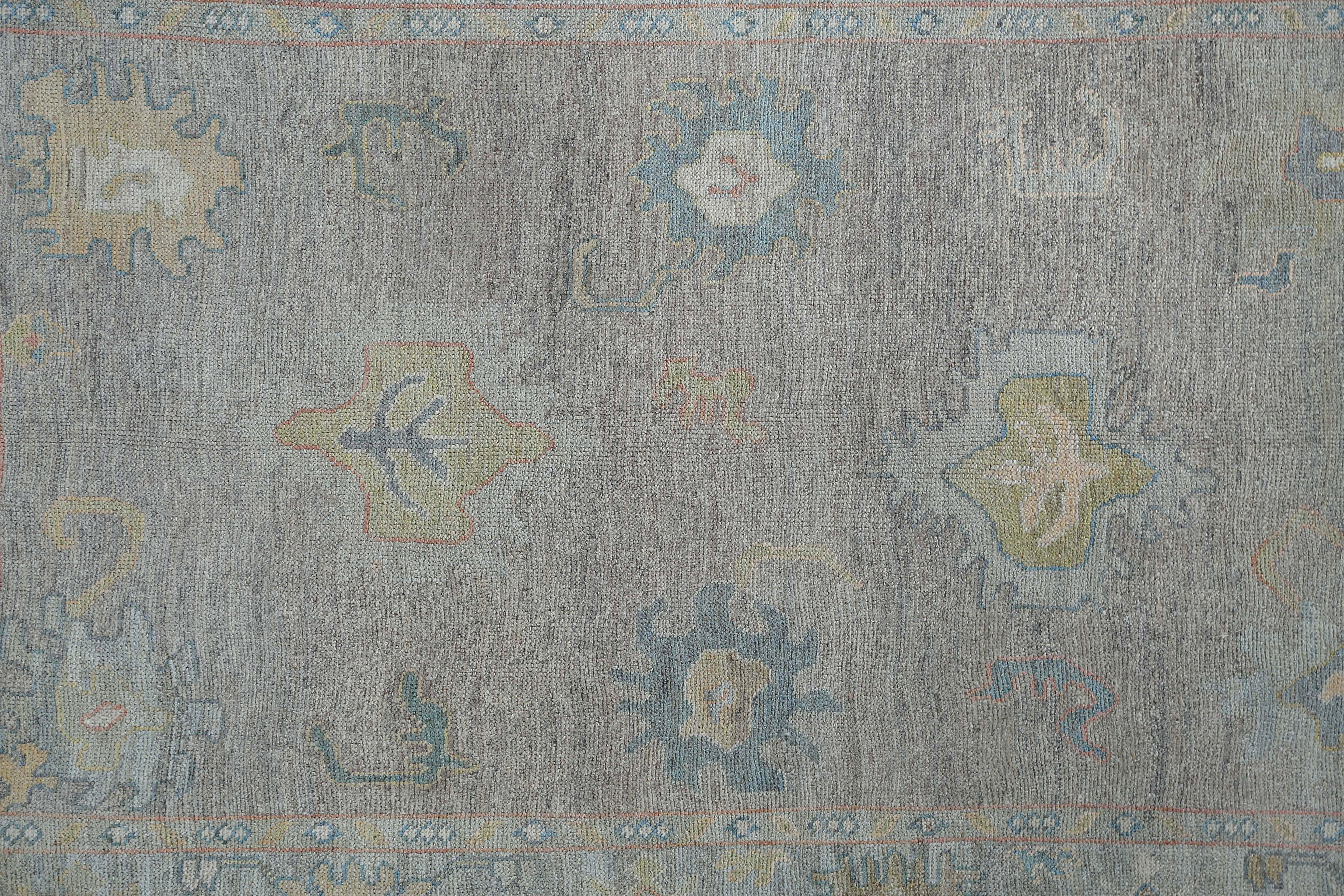 Tappeti Afghanistan Oushak Circa 1990 - Lana Taupe Design - 95481 in vendita 1