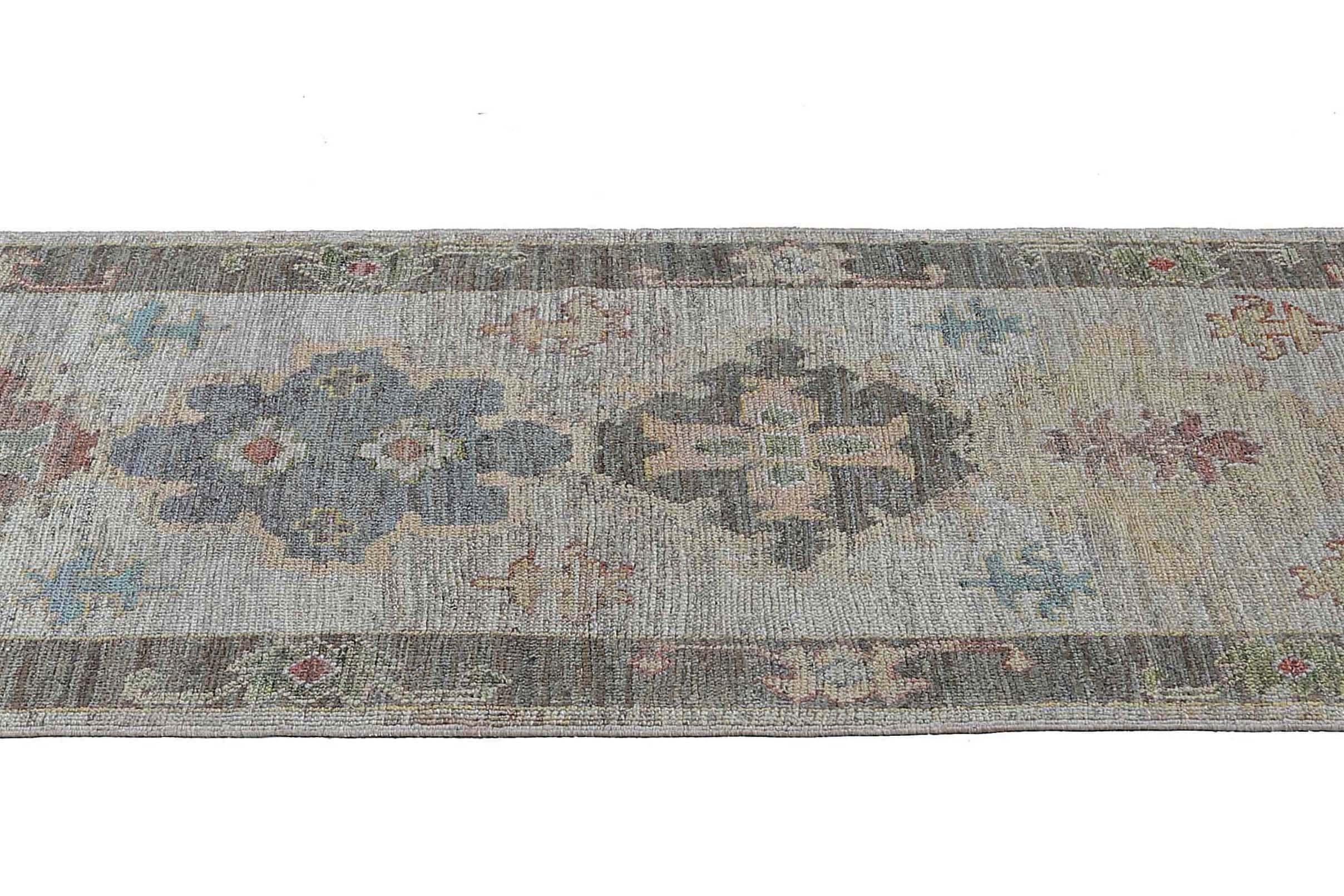 New Oushak Runner with Colorful Tones For Sale 3