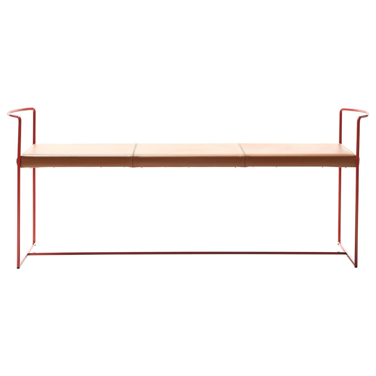 New Outline Red Bench by Alberto Colzani