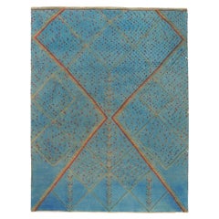 New Overdyed High-Low Rug