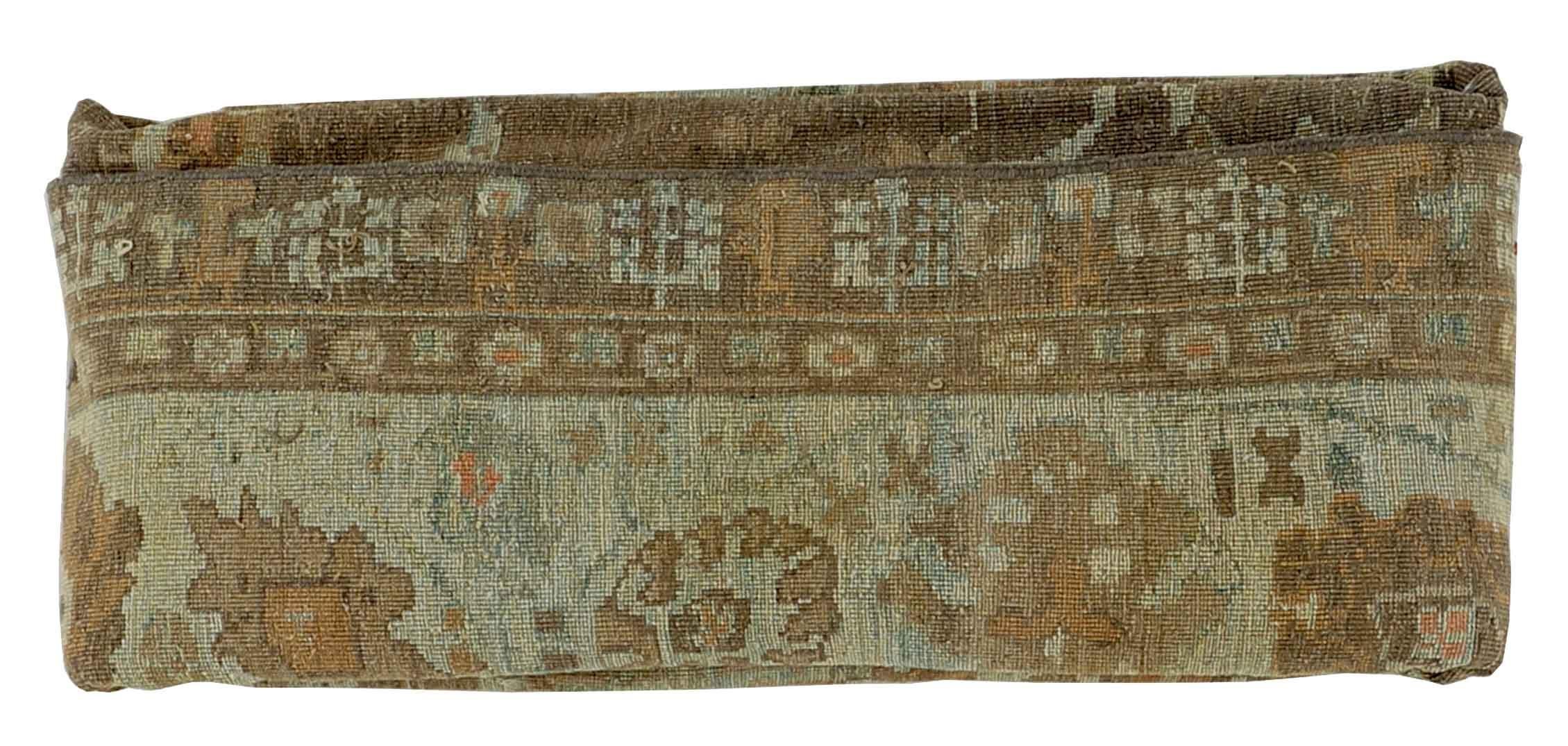 New Oversize Turkish Oushak Rug with Brown and Green Floral Details In New Condition For Sale In Dallas, TX