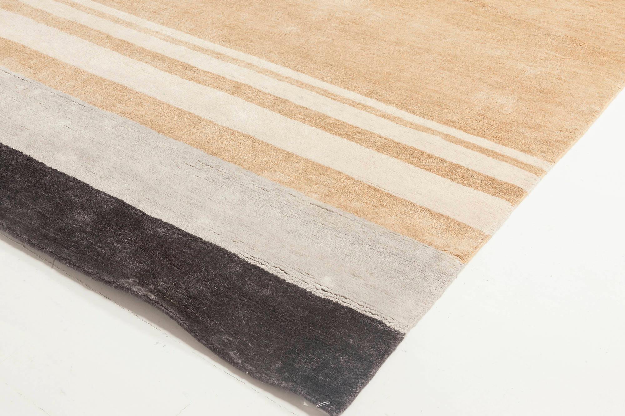 New Oversized Marion Dorn Inspired Art Deco Geometric Wool Rug 1