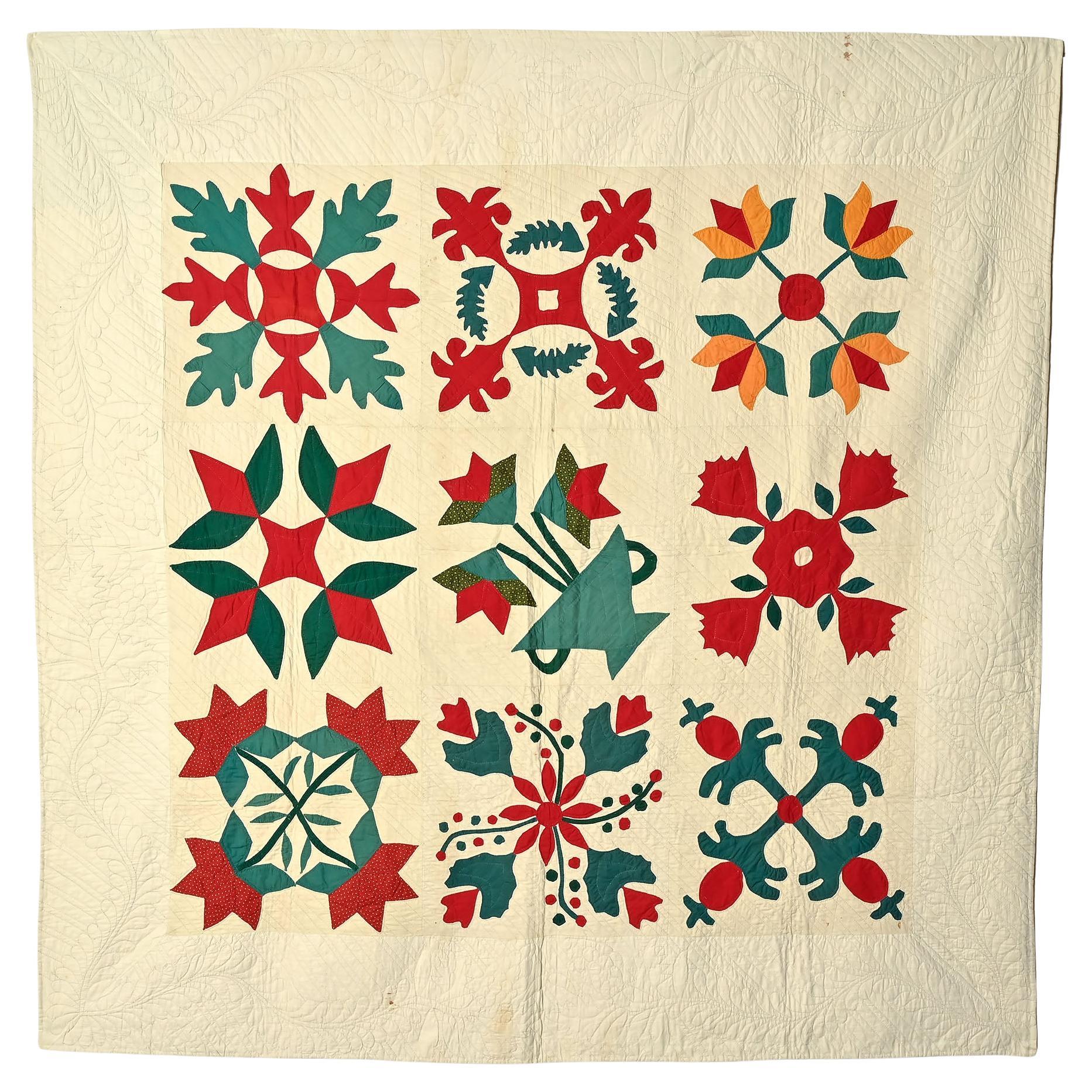 New Oxford, Pa. Sampler Quilt For Sale