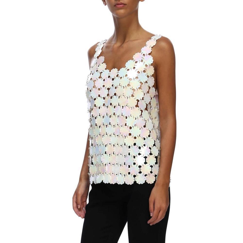 New Paco Rabanne Pearl Blossom Element Top FR40 US 4 In New Condition For Sale In Brossard, QC