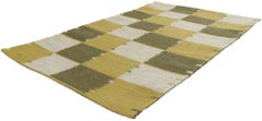 New Pair of Matching Scandinavian Swedish Röllakan Inspired Kilims
