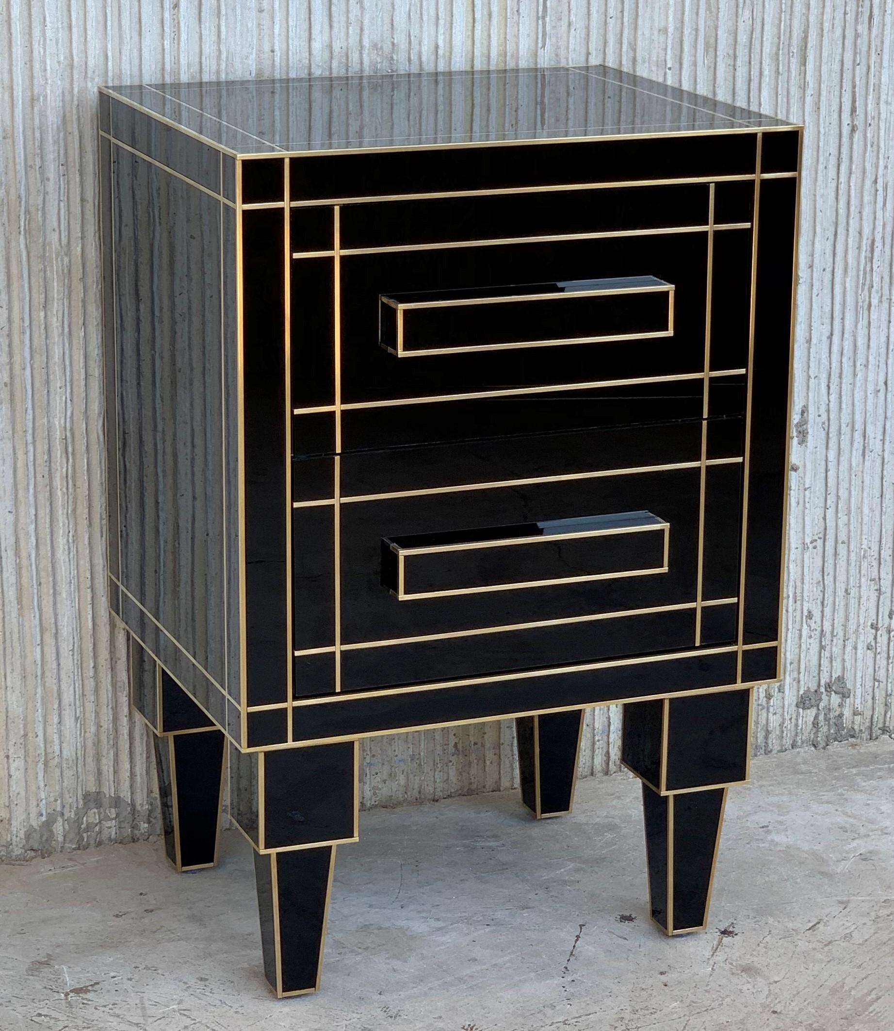 black mirror nightstand