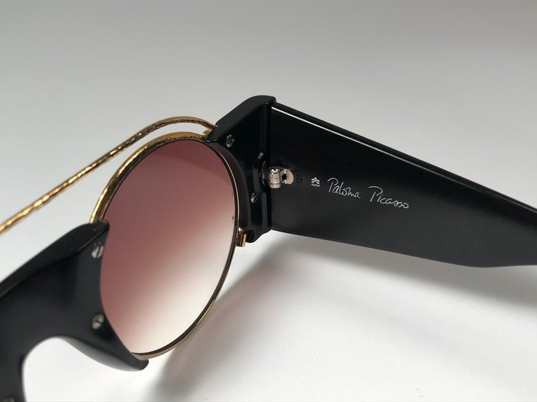 New Paloma Picasso Vintage Oval Black 3729 Lady Gaga  display picture 1