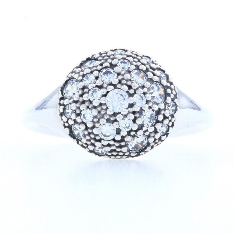 This beautiful ring would make a perfect addition to your collection! We recently bought out a jewelry store that was an authorized Pandora dealer, and this piece is guaranteed NEW and 100% authentic. The sterling silver piece is titled Cosmic