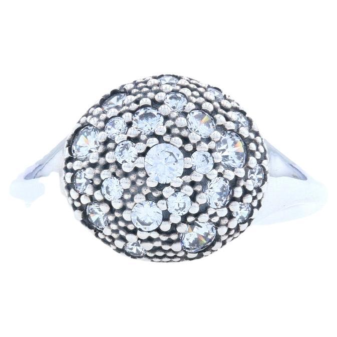 NEW Pandora Cosmic Stars Ring - Sterling Silver Clear CZ Cluster 190914CZ 54 7 For Sale
