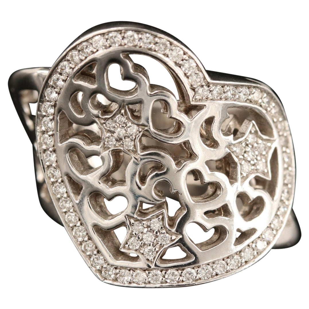 Neu / Pasquale Bruni Diamant-Herz-Ring / Made in Italy / 18K Gold