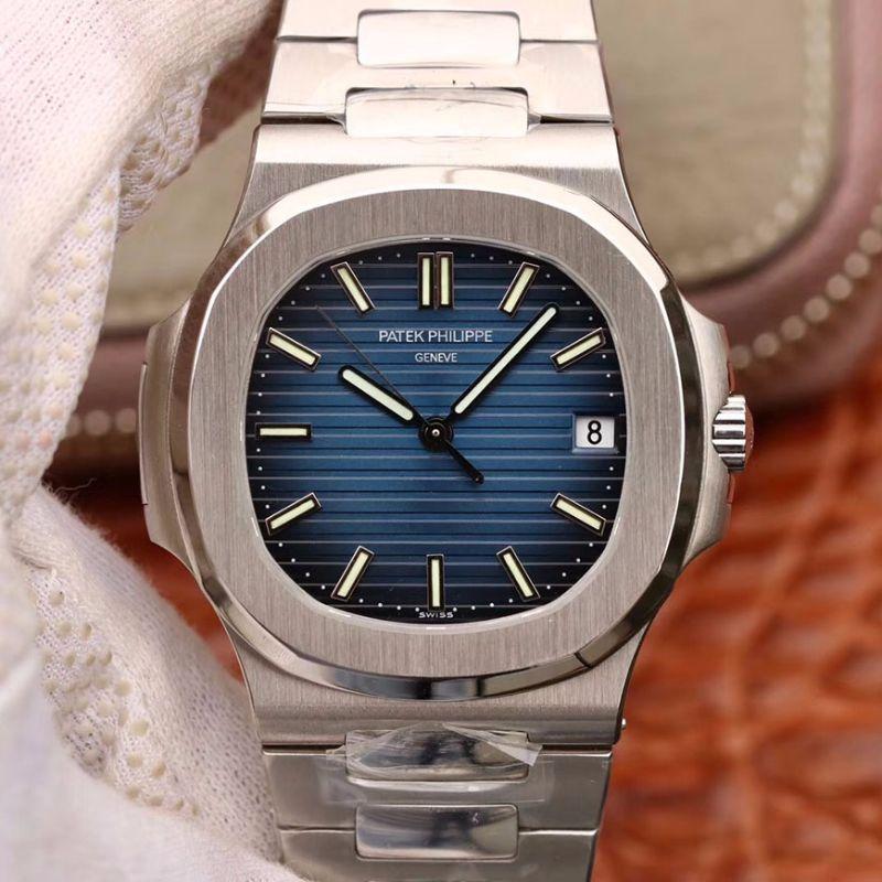 Offering for sale this exceptionally rare Patek Philippe Nautilus. A reference 5711/1A-010, 43mm x 38mm stainless steel case, sapphire crystal back, screw-down crown, black-blue dial  with gold applied hour markers with luminescent coating,