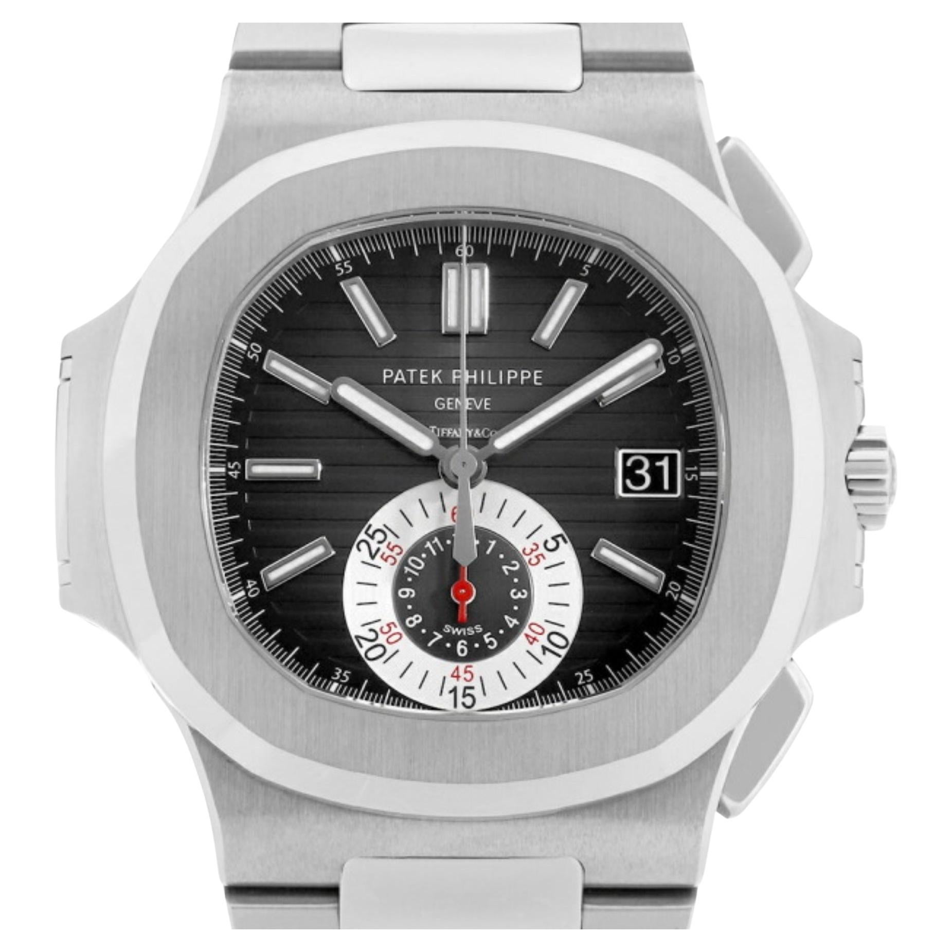 New Patek Philippe Nautilus 5980/1A Tiffany Edition Chrono Men's Watch