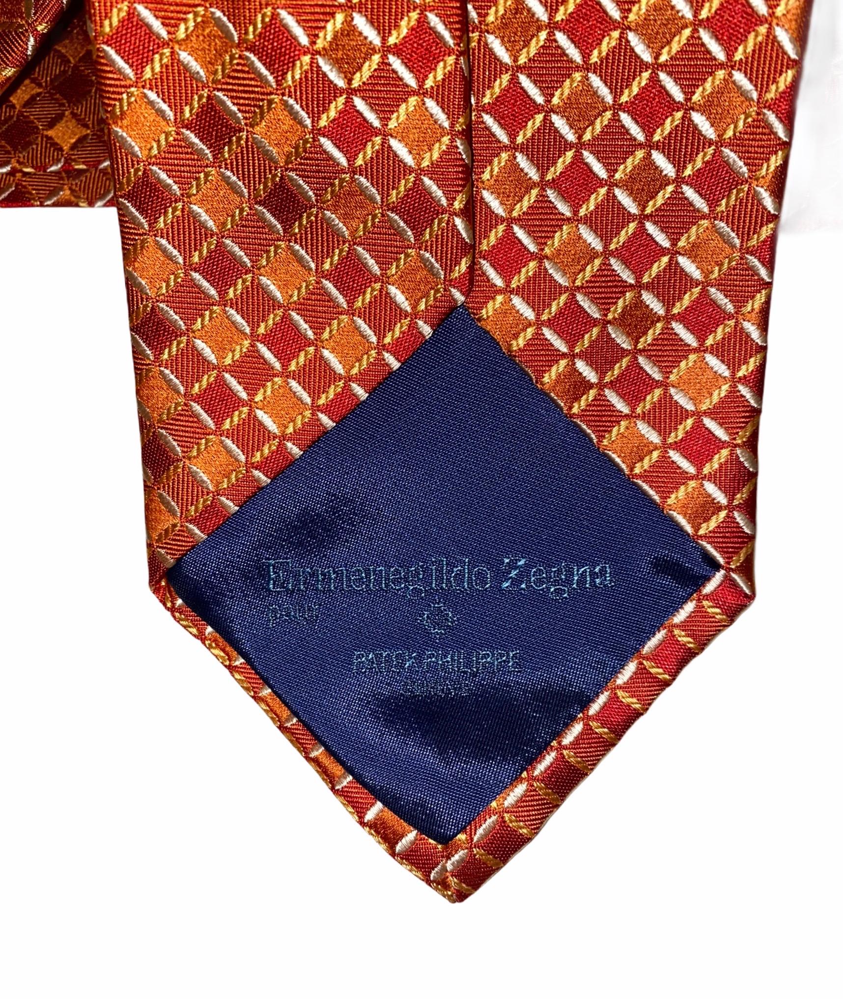 NOUVEAU Cravate en soie Patek Phillippe X Ermenegildo Zegna dans sa boîte  - Édition limitée Neuf à Switzerland, CH