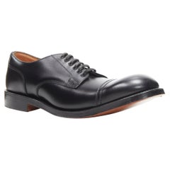 Neuer PAUL HARNDEN SHOEMAKERS Derby-Schuh aus schwarzem Kalbsleder mit Weltschmuck UK10 EU44