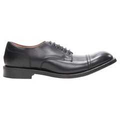 PAUL HARNDEN SHOEMAKERS: schwarzer Derby-Schuh aus Kalbsleder, Welted, UK7 EU41