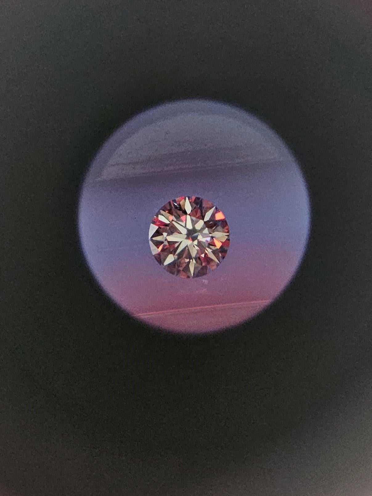 NUOVO Perfettamente rotondo  Orecchini a goccia con diamante con perle dei mari del sud di qualità bianca in vendita 2