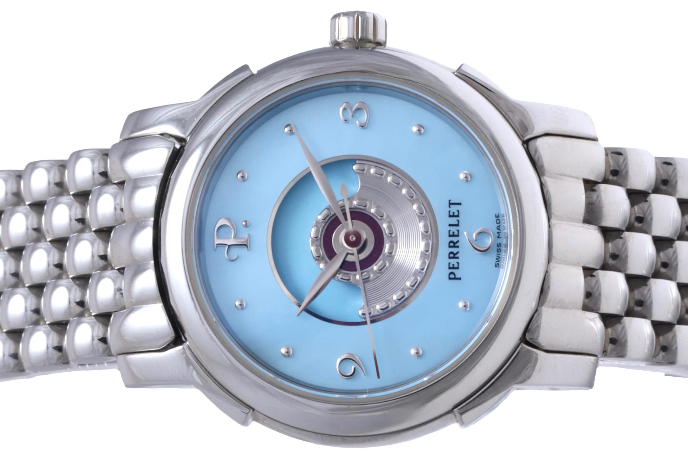Modern New Perrelet Lady Tempest Wrist Watch MOP Dial Brand New, Box & Warranty Papers For Sale
