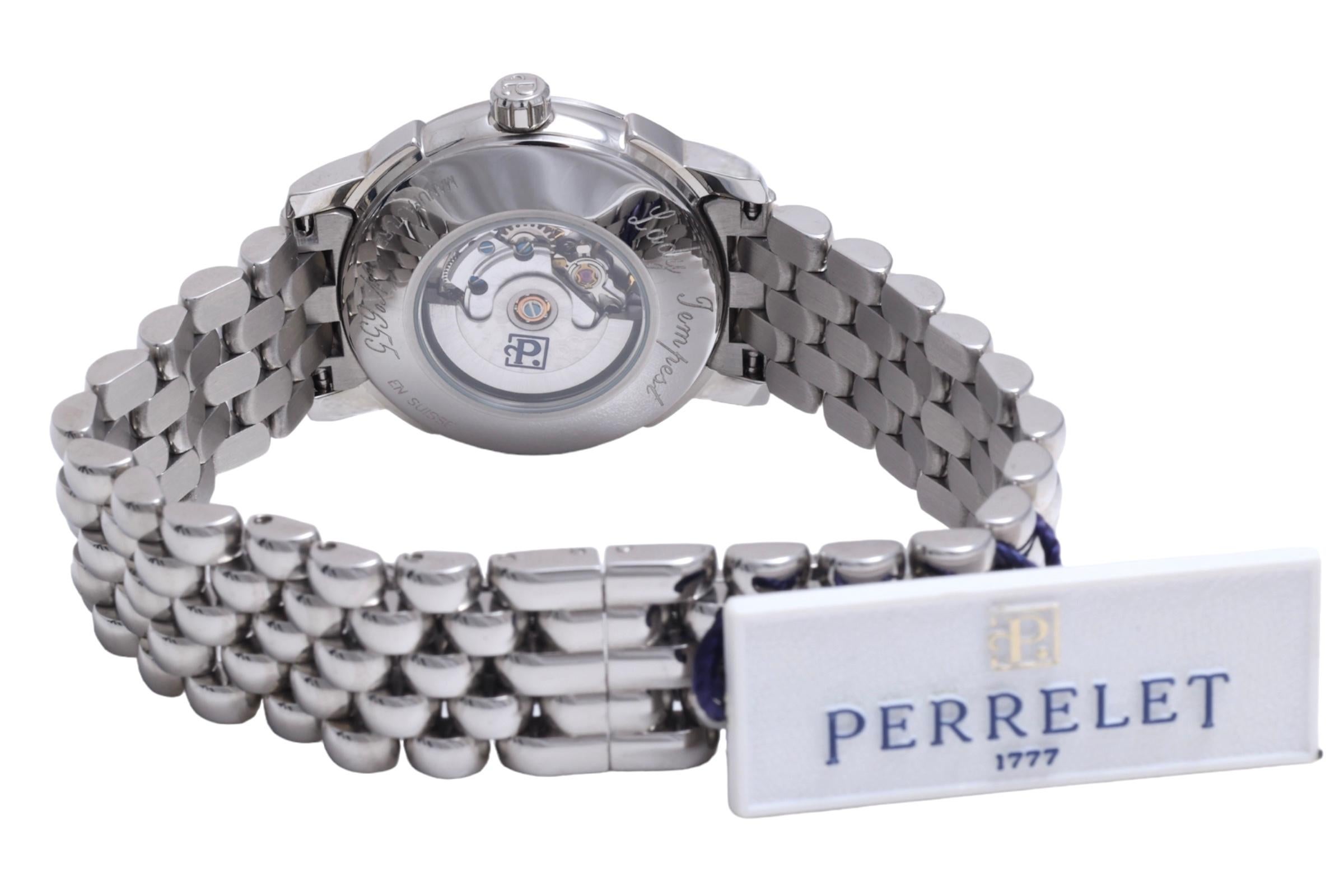 New Perrelet Lady Tempest Wrist Watch MOP Dial Brand New, Box & Warranty Papers For Sale 1