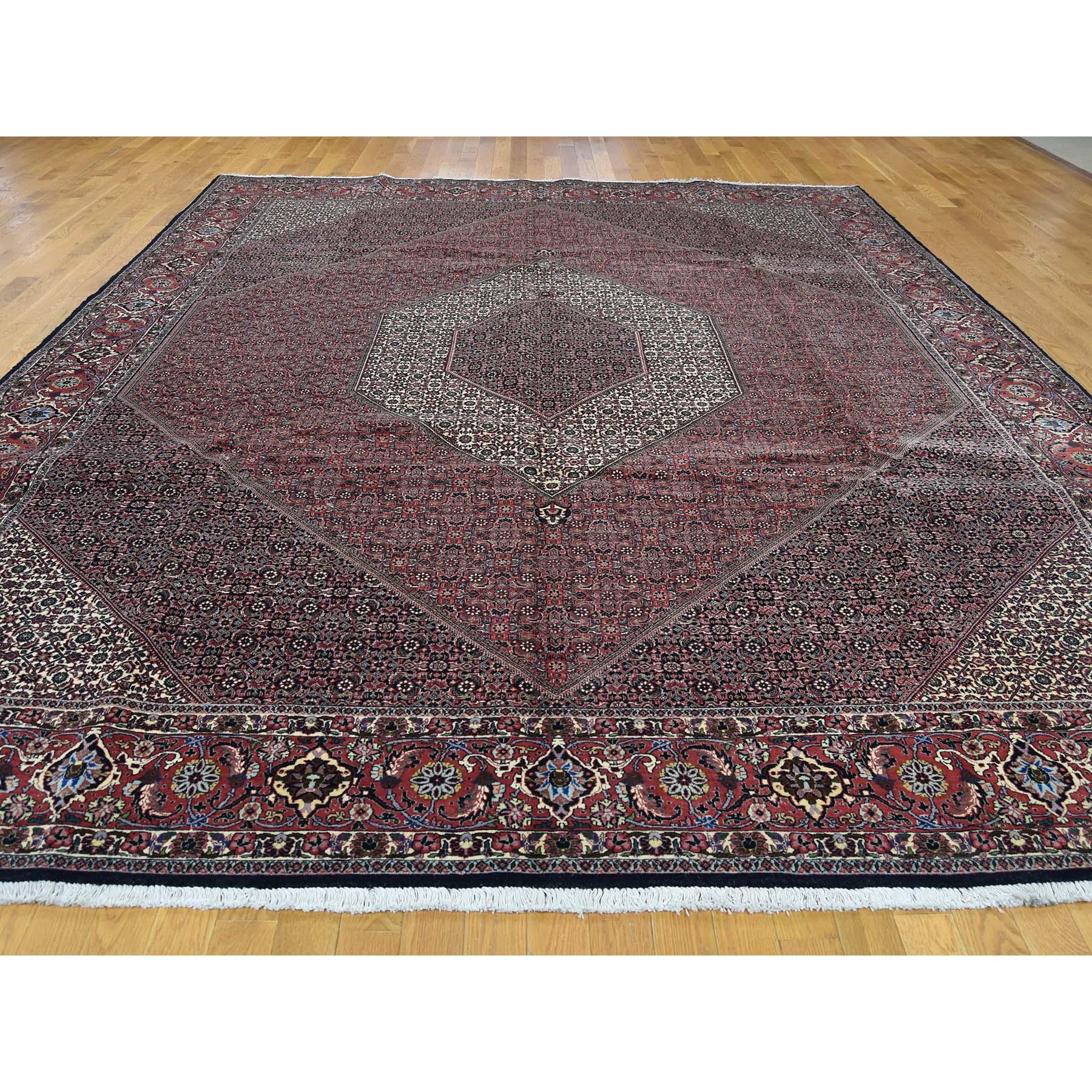 Medieval Persian Bijar 300 Kpsi 100 Percent Wool Hand Knotted Oriental Rug