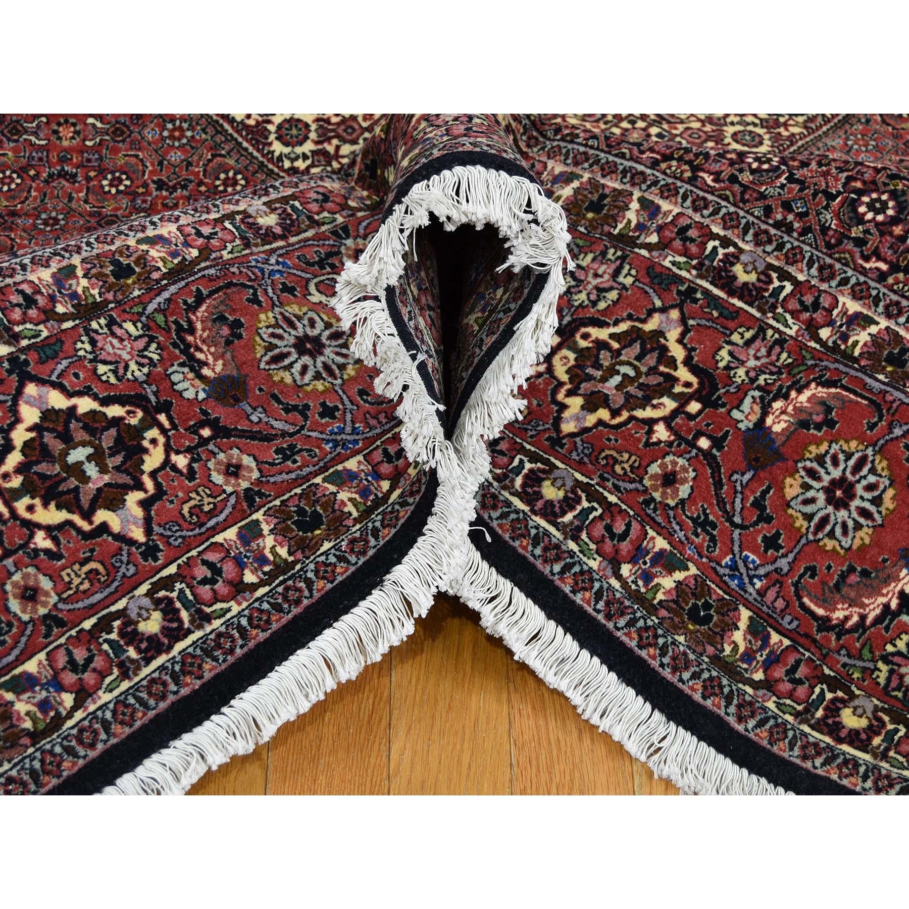 Mid-20th Century Persian Bijar 300 Kpsi 100 Percent Wool Hand Knotted Oriental Rug
