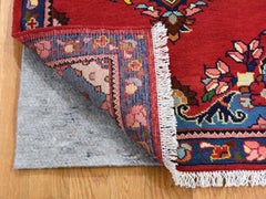 Persian Hamadan Pure Wool Red Hand Knotted Oriental Rug