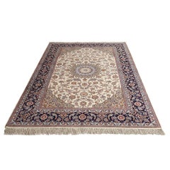 Tappeto New Persian Isfahan Center Medallion in kork e seta - Dimensioni: 6'7 X 9'11