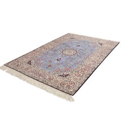 New Persian Isfahan Rug in Kork and Silk - Size: 10'3 X 6'10