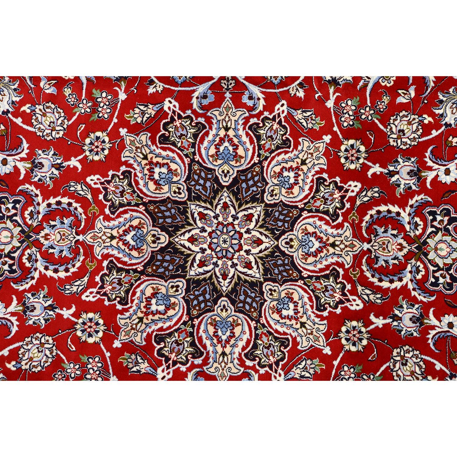 Persiano Tappeto New Persian Isfahan in kork e seta - Dimensioni: 10'3 X 6'10 in vendita