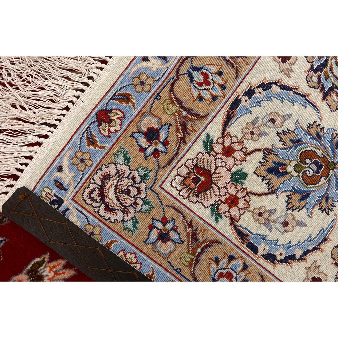 Persiano Tappeto New Persian Isfahan in kork e seta - Dimensioni: 10'3 X 6'6 in vendita