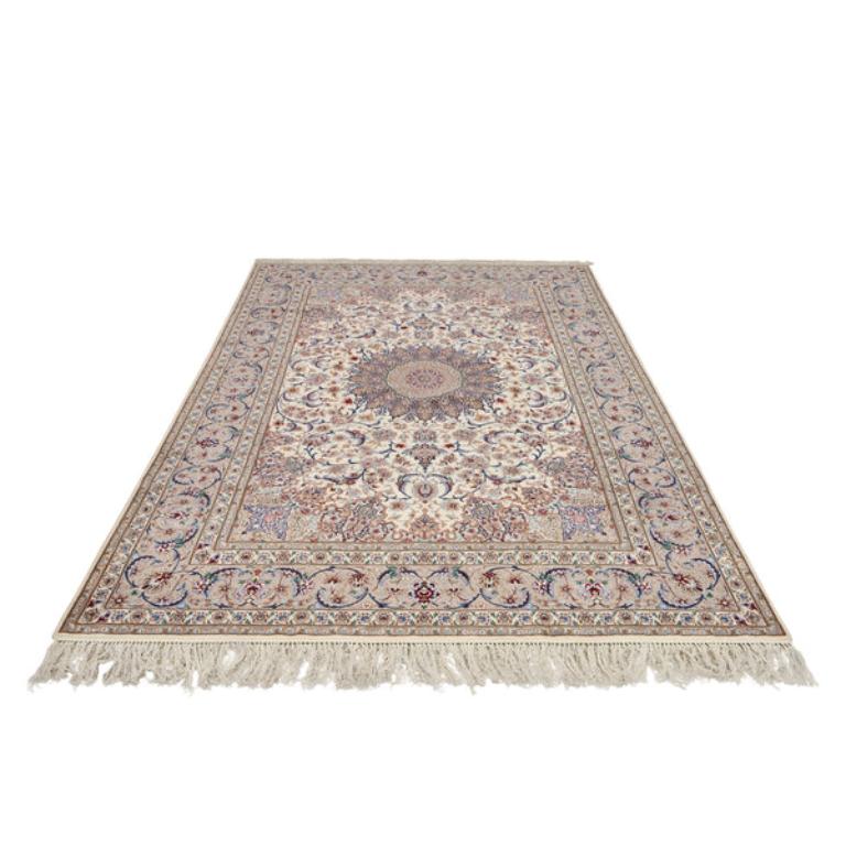 Persiano Tappeto New Persian Isfahan in kork e seta - Dimensioni: 6'6 X 9'9 in vendita