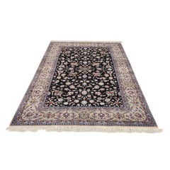 New Persian Isfahan Rug in Kork and Silk - Size: 6'7 X 10'3