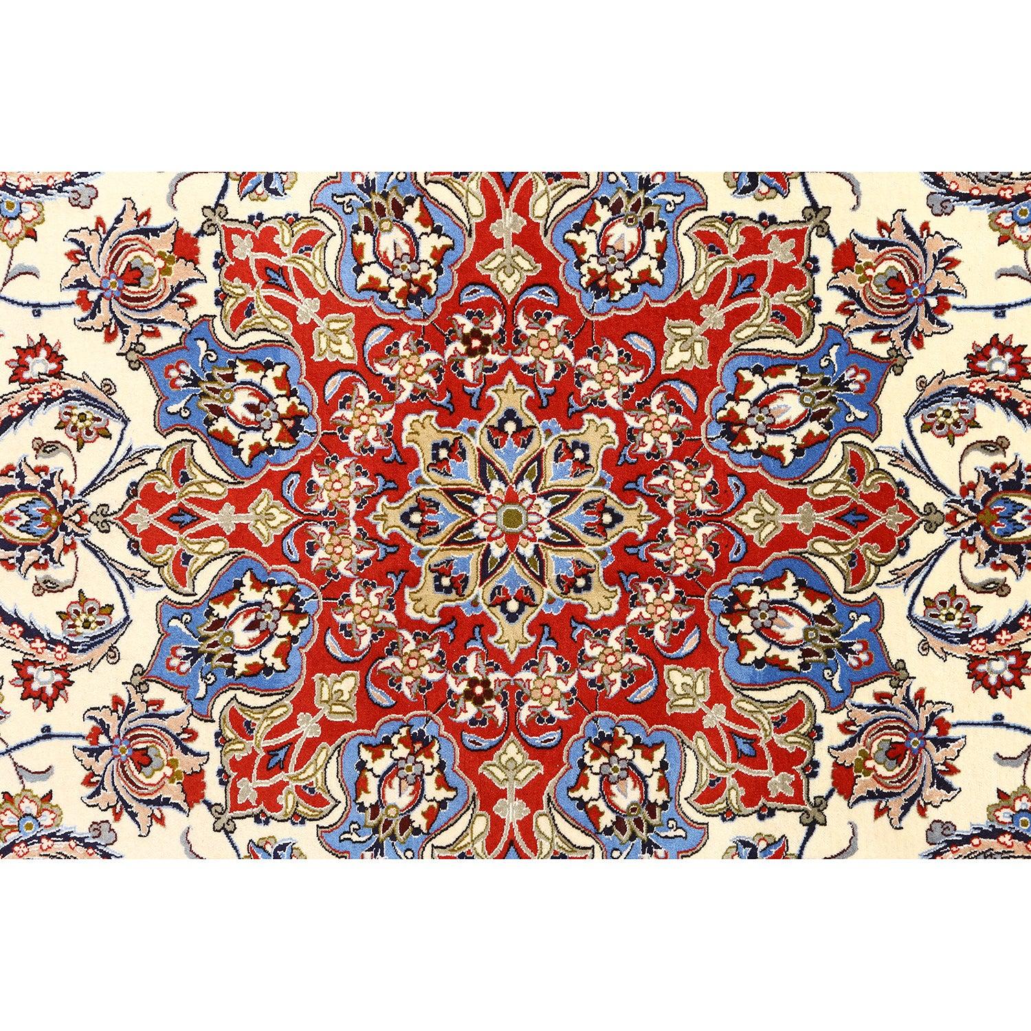 Persiano Tappeto New Persian Isfahan in kork e seta - Dimensioni: 6'7 X 10'3 in vendita