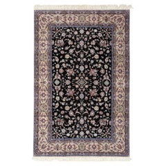 New Persian Isfahan Rug in Kork and Silk - Size: 6'7 X 10'3