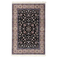 New Persian Isfahan Rug in Kork and Silk - Size: 6'7 X 10'3