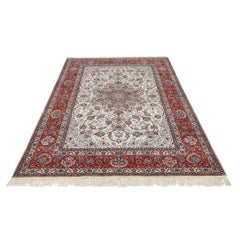 Neuer persischer Isfahan-Teppich aus Kork und Seide- Größe: 6'7 X 9'11