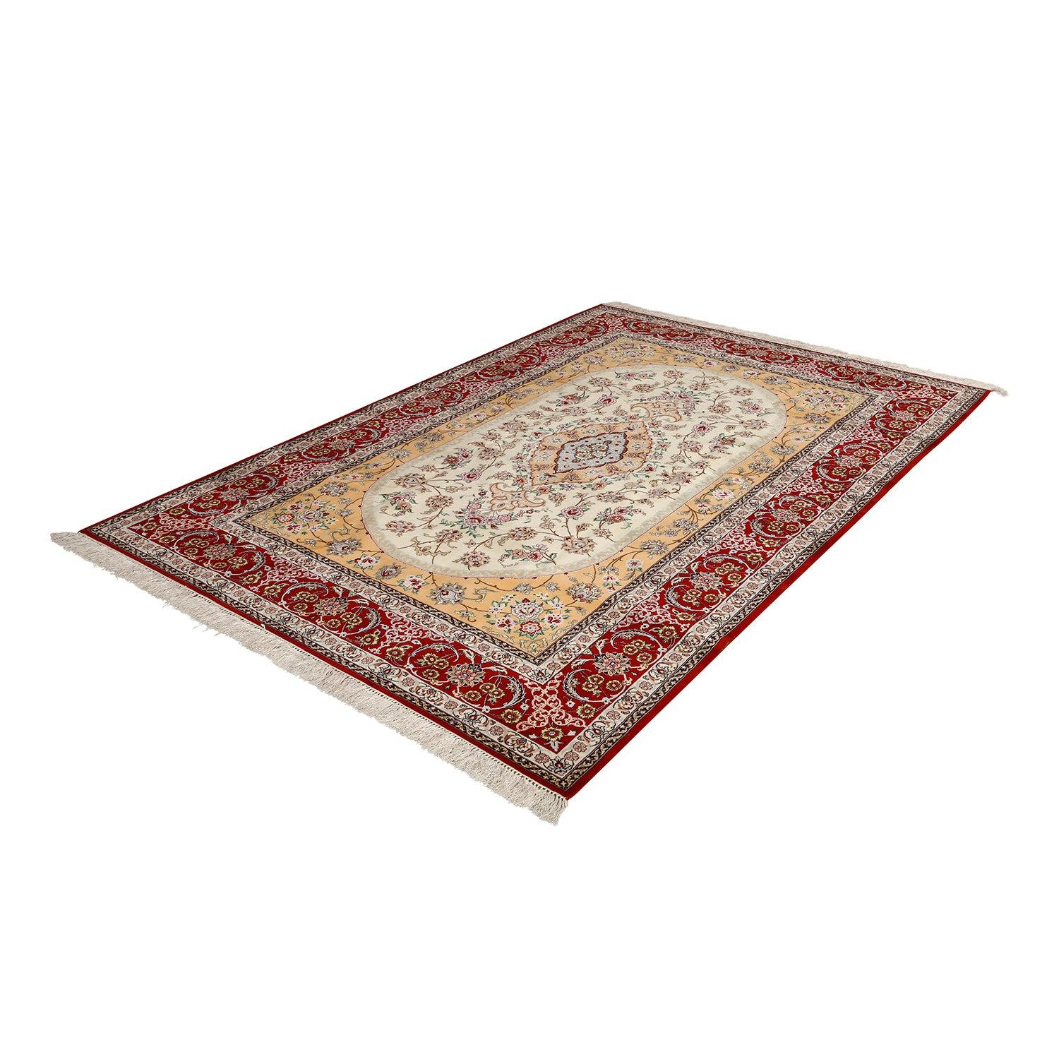 Persiano Tappeto New Persian Isfahan in kork e seta - Dimensioni: 6'8 X 10' in vendita