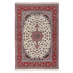 Neuer persischer Isfahan-Teppich aus Kork und Seide - Größe: 6'9 X 10'