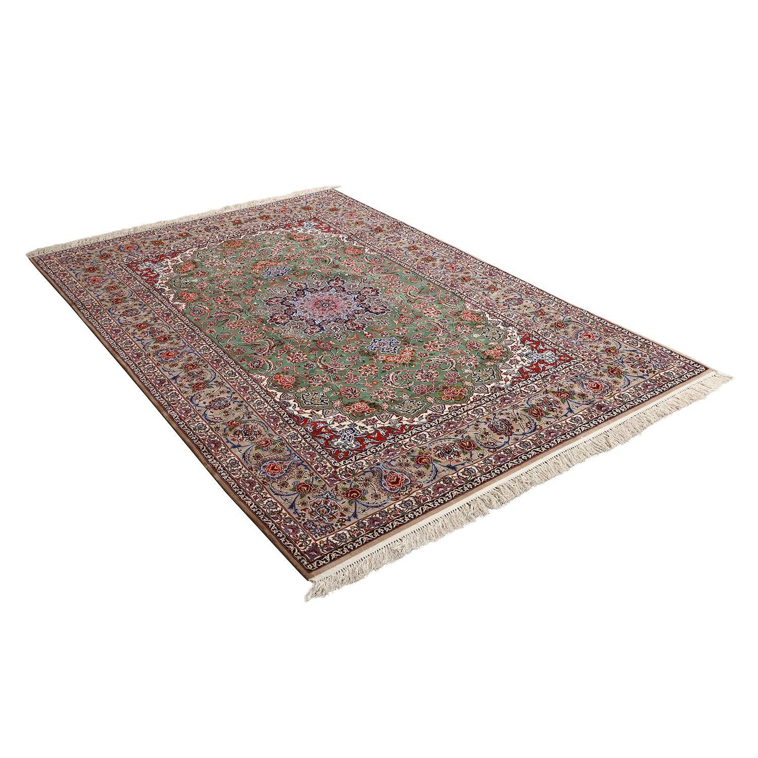 Persiano Tappeto New Persian Isfahan in kork e seta - Dimensioni: 6'9 X 9'10 in vendita