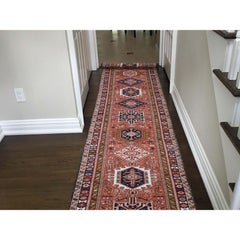 Persian Karajeh Extra Large Runner Pure Wool Hand Knotted Oriental Rug