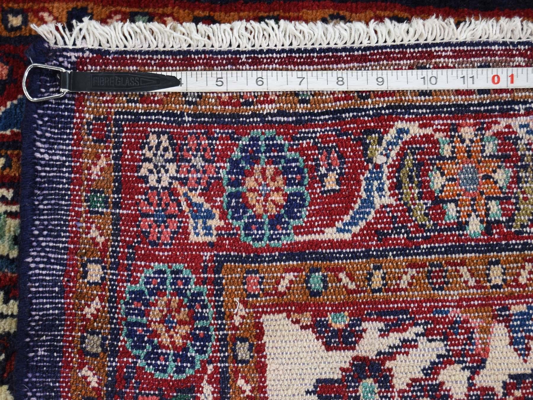 Mid-20th Century Persian Lilahan Runner Hand Knotted Oriental Oriental Rug