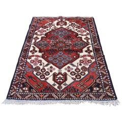 Persian Mazlagan Hand Knotted Oriental Pure Wool Rug