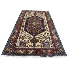 Persian Mosel Pure Wool Hand Knotted Oriental Rug