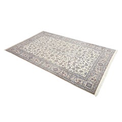 New Persian Naein Rug in Wool, Silk and Cotton- Size: 13'8 X 8'6