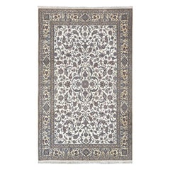 Nouveau tapis persan Naein en laine, soie et coton - Taille : 13'8 X 8'6