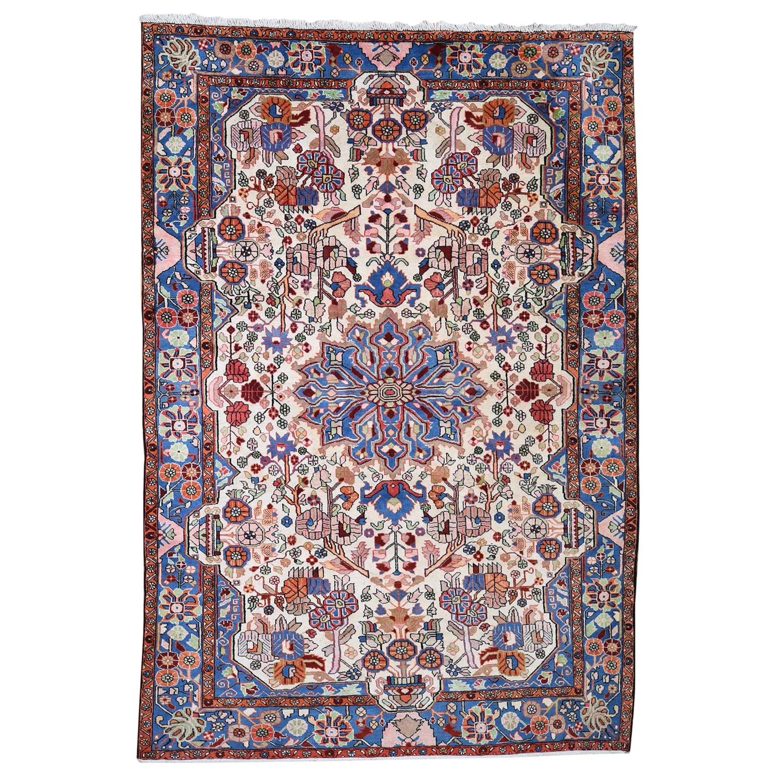 Persian Nahavand Hand Knotted Oriental Rug