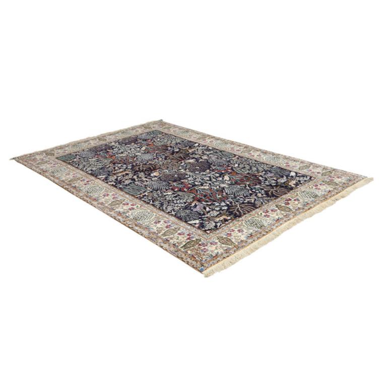 Annodato a mano Tappeto New Persian Nain in kork e seta - Dimensioni: 6'7 X 10 in vendita