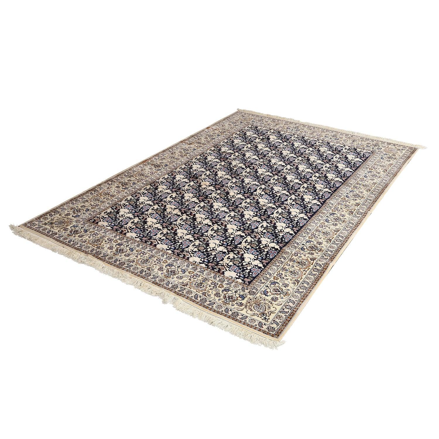 Annodato a mano Tappeto New Persian Nain in Kork, seta e cotone - Dimensioni: 9'x6' in vendita