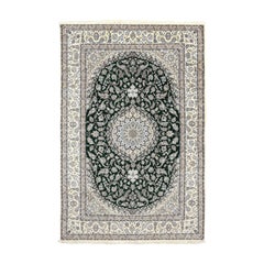 New Persian Nain Rug in - Size: 9'8x6'6